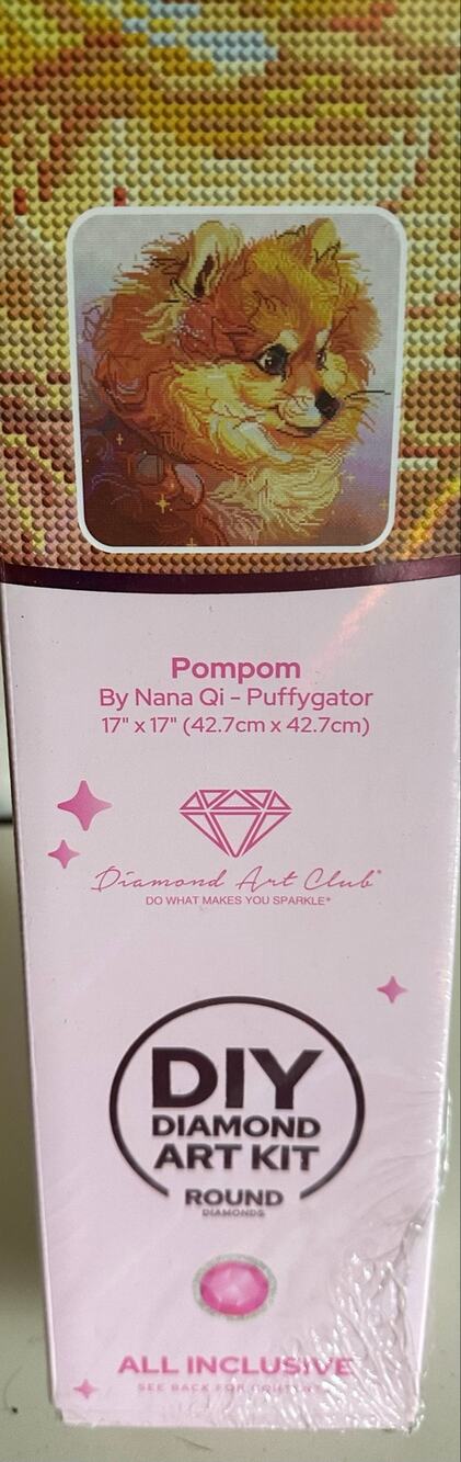 Pompom by Nana Qi - Puffygator Diamond Art Club Archived Sealed